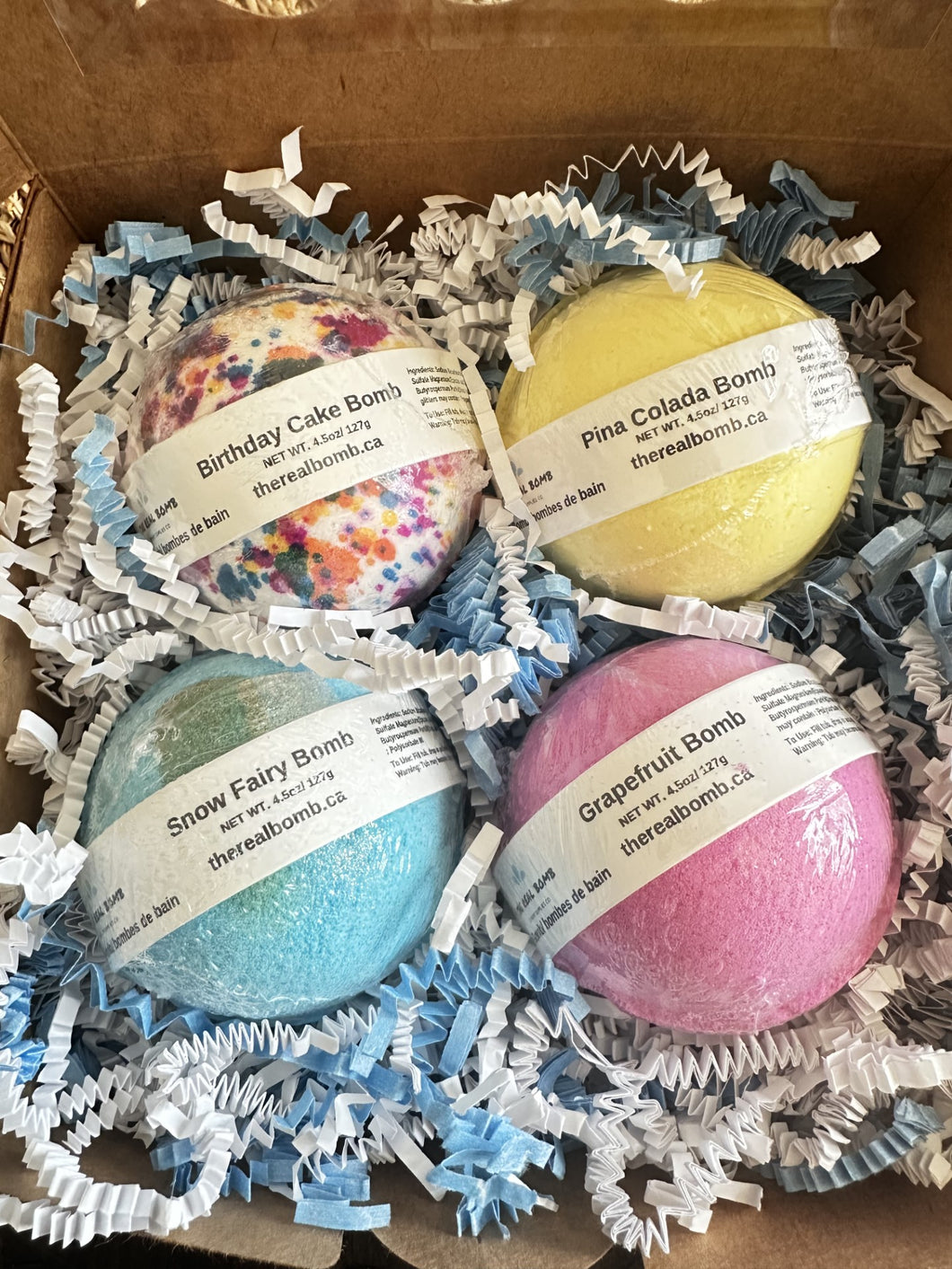 Bath bomb gift set (4 pack)